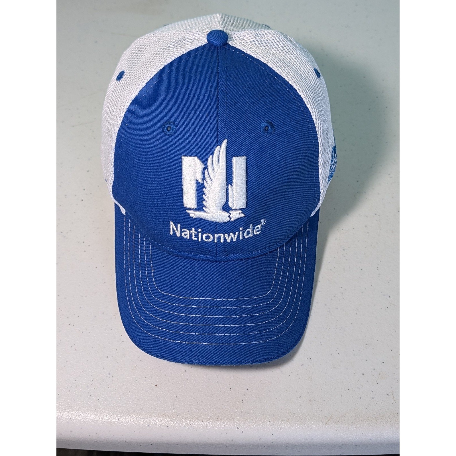 Nascar Nationwide Blue And White Adjustable Hat